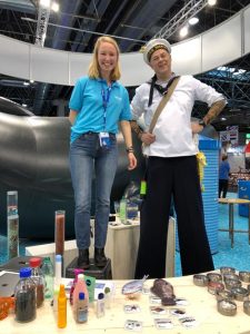 Pia Loeffke, WaterRanger und Studentin der Hochschule Magdeburg, in Aktion.